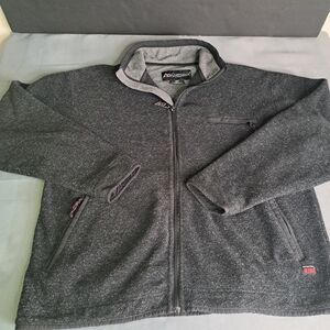 Outersport Fleece Jacket Size Medium Black Gray Outertech OT 2000 Seattle Mens